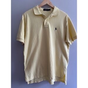 Polo Ralph Lauren Polo Shirt Classic Fit Short‎ Sleeve Casual Yellow L